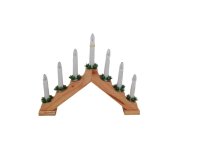 Vánoční svícen 7 svíček dřevěný